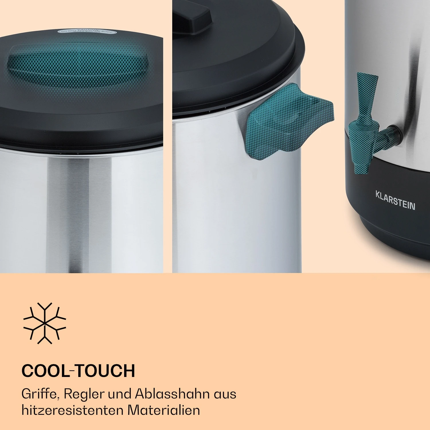 Abbey 40 Einkochautomat Getränkespender 40L 100°C 180min Edelstahl 7 Abbey 40 Einkochautomat Getränkespender 40L 100°C 180min Edelstahl – Bild 5