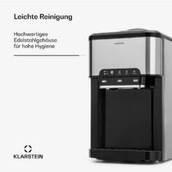 Aqueous Eiswürfelmaschine 3-in-1: Eiswürfel, Wasserspender: Heiß & Kalt 20 Kg/24h -Klarstein 10041845 de 0006 usp