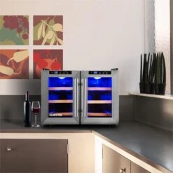 Reserva Saloon Weinset 2-teilig Weinkühlschrank Weinregal 14 Reserva Saloon Weinset 2-teilig Weinkühlschrank Weinregal -Klarstein 60001813 yy 0003 logo