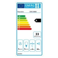 RGL60WH Abzugshaube Mit Aktivkohlefilter -Klarstein 60001859 yy 0002 titel energy label