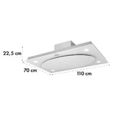 Secret Service Umluftset 110cm 800m³/h Aktivkohlefilter Weiß -Klarstein 60002227 yy 0008 detail Klarstein Secret Service Dunstabzugshaube weiss reedit