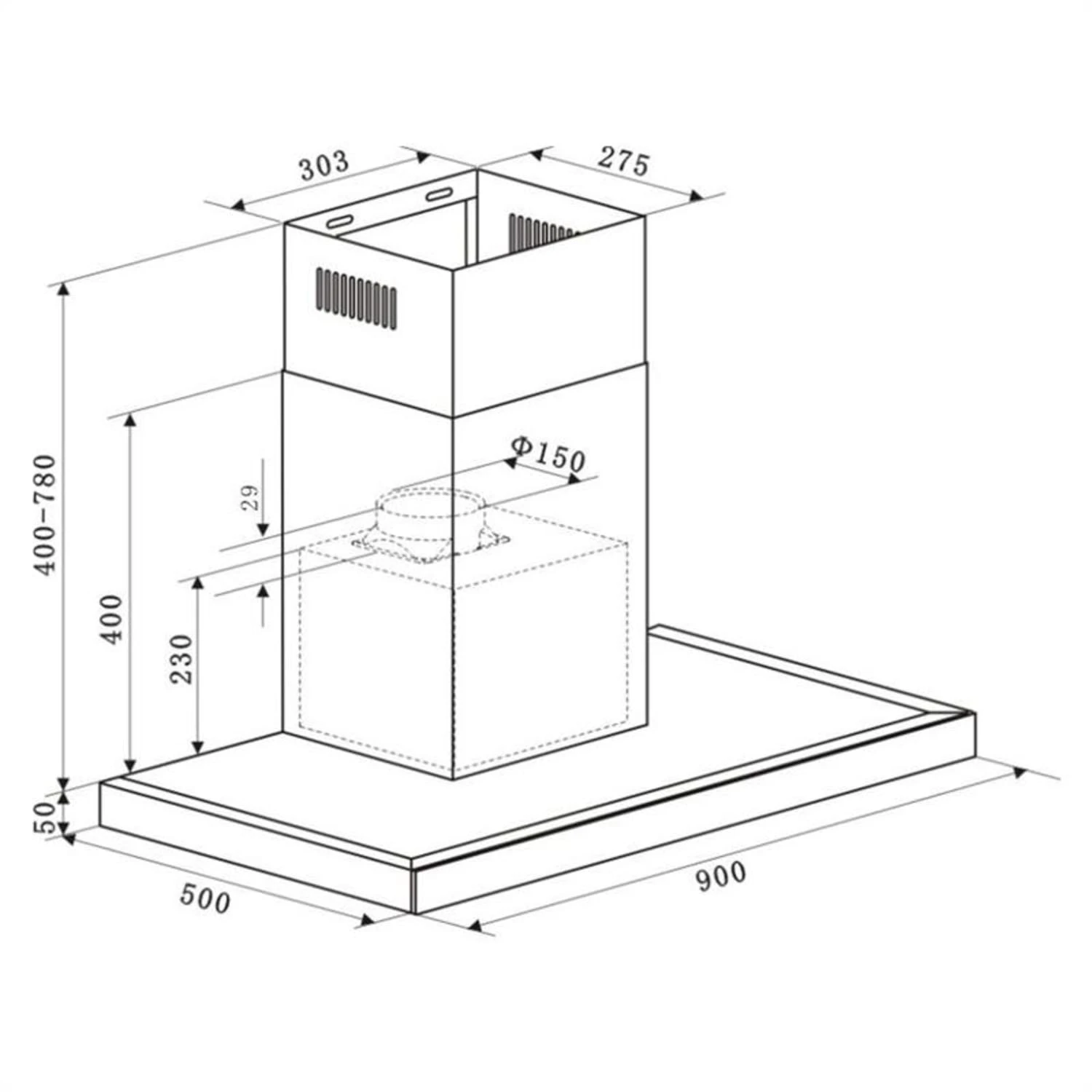 Bon Vivant Noir Dunstabzugshaube Umluftset Aktivkohlefilter Schwarz 9 Bon Vivant Noir Dunstabzugshaube Umluftset Aktivkohlefilter Schwarz – Bild 7