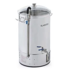 Mundschenk + Eintauchkühler Bierbrauanlage 2500W 30l 304 Edelstahl 12 Mundschenk + Eintauchkühler Bierbrauanlage 2500W 30l 304 Edelstahl -Klarstein 60002275 yy 0004 front Klarstein Mundschenk Maischekessel Bierbrauanlage
