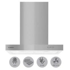 Zarah Dunstabzugshaube 60cm Umluftset 620 M³/h Aktivkohlefilter -Klarstein 60002280 yy 0005 titel Klarstein Zarah Dunstabzugshaube