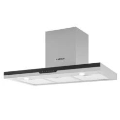 Finessa Dunstabzugshaube Umluftset 90cm 635 M³/h 2 Aktivkohlefilter -Klarstein 60002301 yy 0007 front Klarstein Finessa Dunstabzugshaube Edelstahl