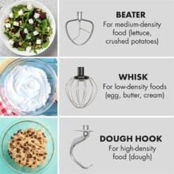 Curve Plus Küchenmaschinen-Set | 5l | 4-in-1 Fleischwolf | Silber 18 Curve Plus Küchenmaschinen-Set | 5l | 4-in-1 Fleischwolf | Silber -Klarstein 60002330 yy 0007 logo Klarstein Curve Plus Kuechenmaschinen Set silber