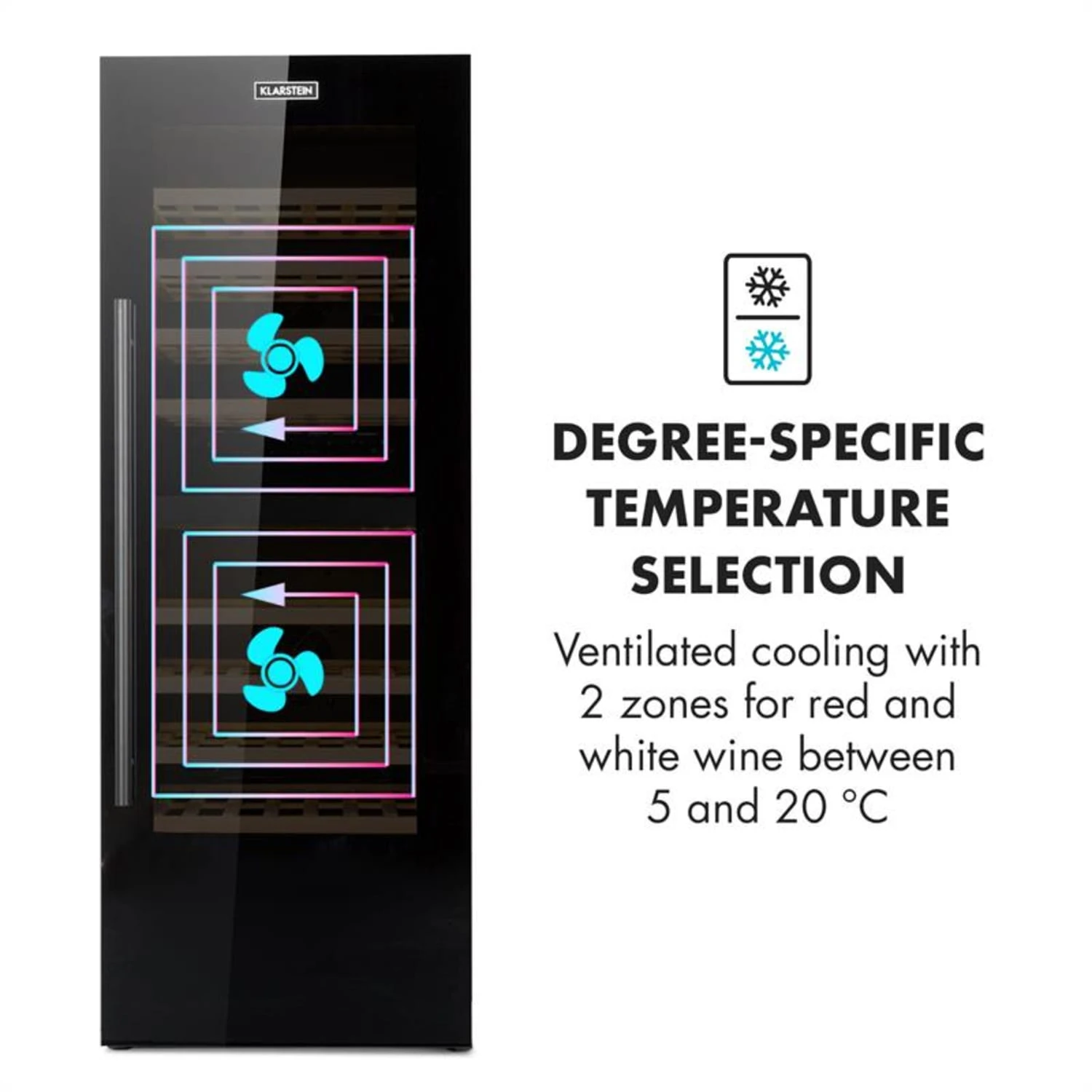 Barossa 77 Duo Weinkühlschrank-Set 2 Zonen 191L/77Fl. Weinglasregal 7 Barossa 77 Duo Weinkühlschrank-Set 2 Zonen 191L/77Fl. Weinglasregal – Bild 5