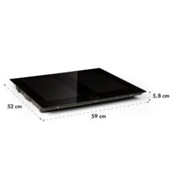 Kalahari Delicatessa Einbau-Ofen-Set Induktion 7000W 68Ltr Schwarz Edelstahl -Klarstein 60002585 yy 0012 logo Klarstein Delicatessa 60 Einbaukochfeld schwarz