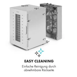 Master Jerky 16 Dörrautomat + Fleischhaken Set 1500W 40-90 °C 15h-Timer Edelstahl Silber -Klarstein 60002668 de 0008 logo