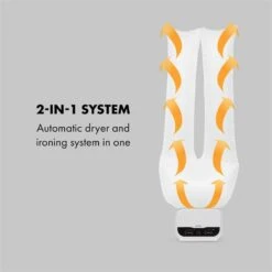 ShirtButler Pro Automatisches Trocknersystem Hemd & Hose 1200 W 2-in-1 70 °C Timer Weiß -Klarstein 60002669 yy 0003 logo Klarstein ShirtButler Pro Trocknersystem weiss