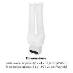 ShirtButler Pro Automatisches Trocknersystem Hemd & Hose 1200 W 2-in-1 70 °C Timer Weiß -Klarstein 60002669 yy 0008 logo Klarstein ShirtButler Pro Trocknersystem weiss