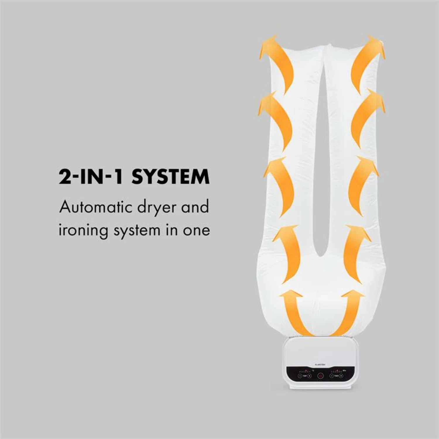 ShirtButler Pro Automatisches Trocknersystem Hemd / Hose / Schuhe 1200W 2-in-1 70°C Timer Weiß 5 ShirtButler Pro Automatisches Trocknersystem Hemd / Hose / Schuhe 1200W 2-in-1 70°C Timer Weiß – Bild 3