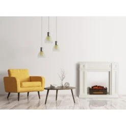 Lausanne Frame Kamingehäuse + Kamini FX Kamineinsatz 2000W MDF Klassisches Design -Klarstein 60002701 yy 0003 logo Klarstein Lausanne Frame Gehaeuse Kamini FX