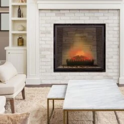 Lausanne Frame Kamingehäuse + Kamini Kamineinsatz MDF Klassisches Design -Klarstein 60002702 yy 0007 logo Klarstein Lausanne Frame Gehaeuse Kamini