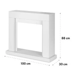 Studio Frame Kamingehäuse + Kamini Kamineinsatz MDF Klassisches Design -Klarstein 60002705 yy 0005 logo Klarstein Lausanne Frame Gehaeuse Kamini FX