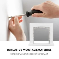 Studio Frame II Kamingehäuse + Kamini FX Kamineinsatz 2000W MDF Modernes Design -Klarstein 60002710 de 0004 logo