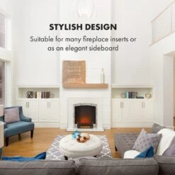 Studio Frame II Kamingehäuse + Kamini Kamineinsatz MDF Klassisches Design -Klarstein 60002711 uk 0002 logo Klarstein Studio Frame II Kamingehaeuse