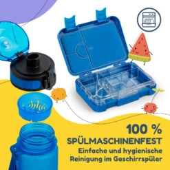 Schmatzfatz Frühstücksset Lunchbox & Trinkflasche Tritan Dicht BPA-frei -Klarstein 60002937 de 0005 logo